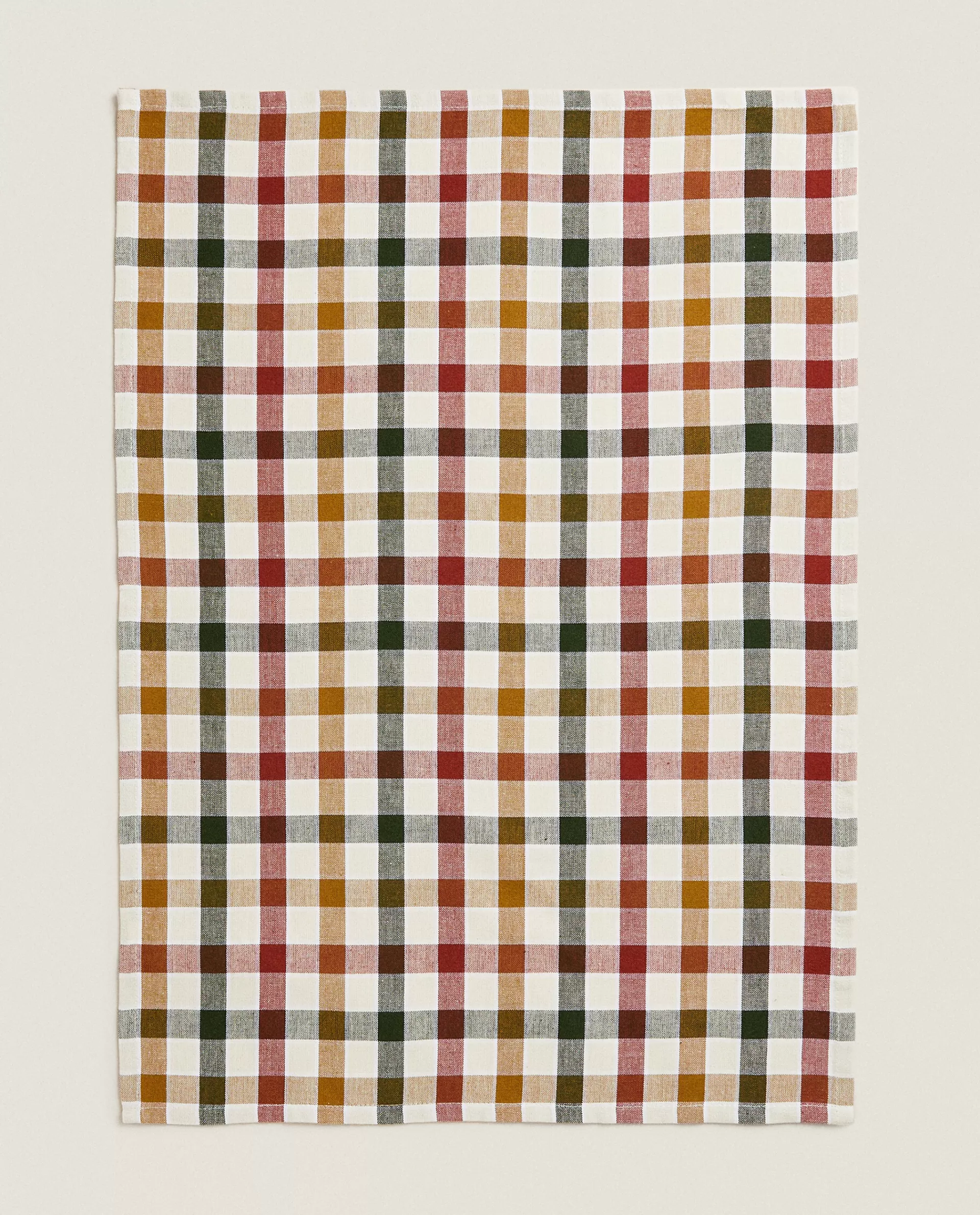 ZARA Home Colored Check Kitchen Towels (Pack Of 2) Green Discount