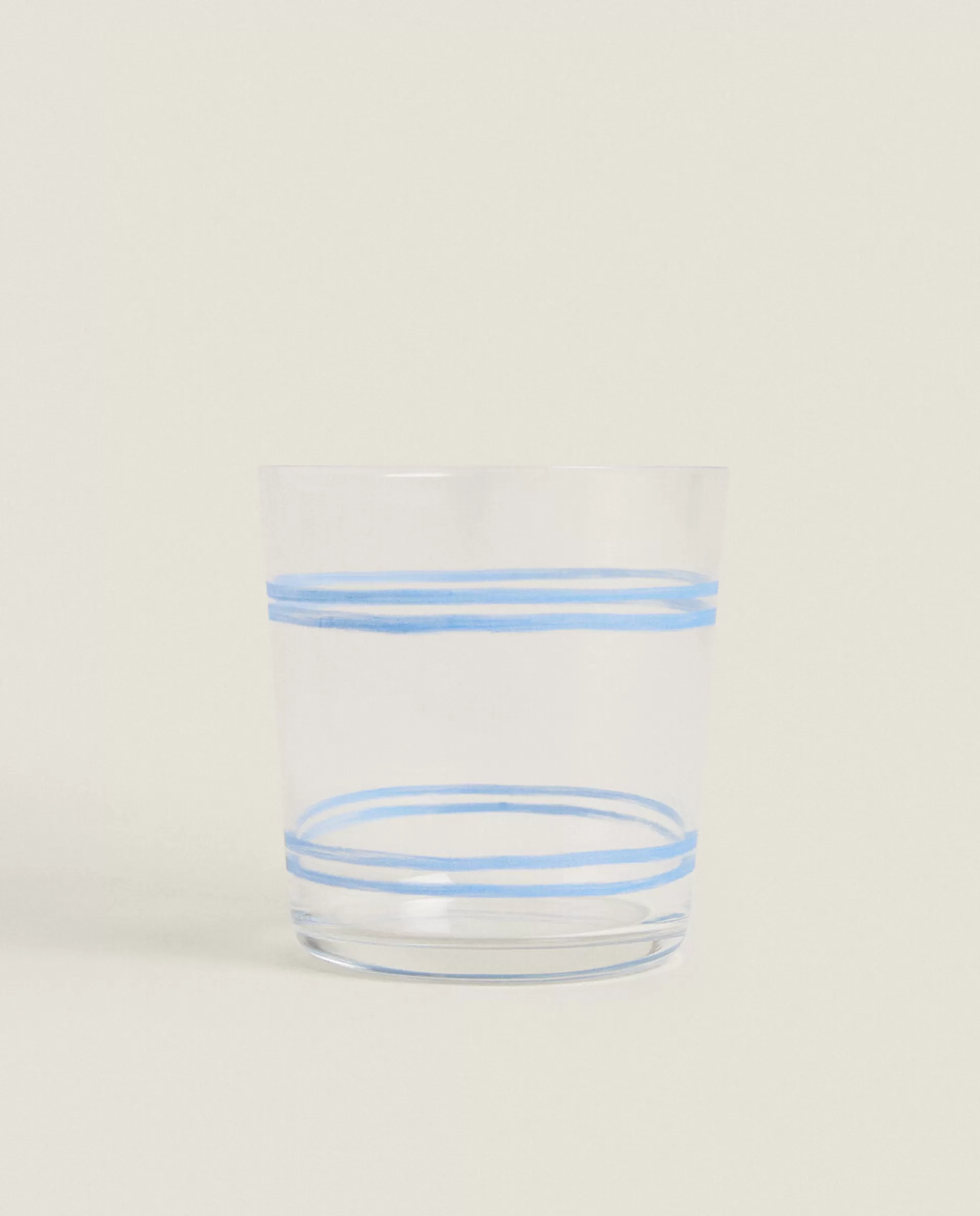 ZARA Home Dragonfly Print Glass Tumbler Blue Online