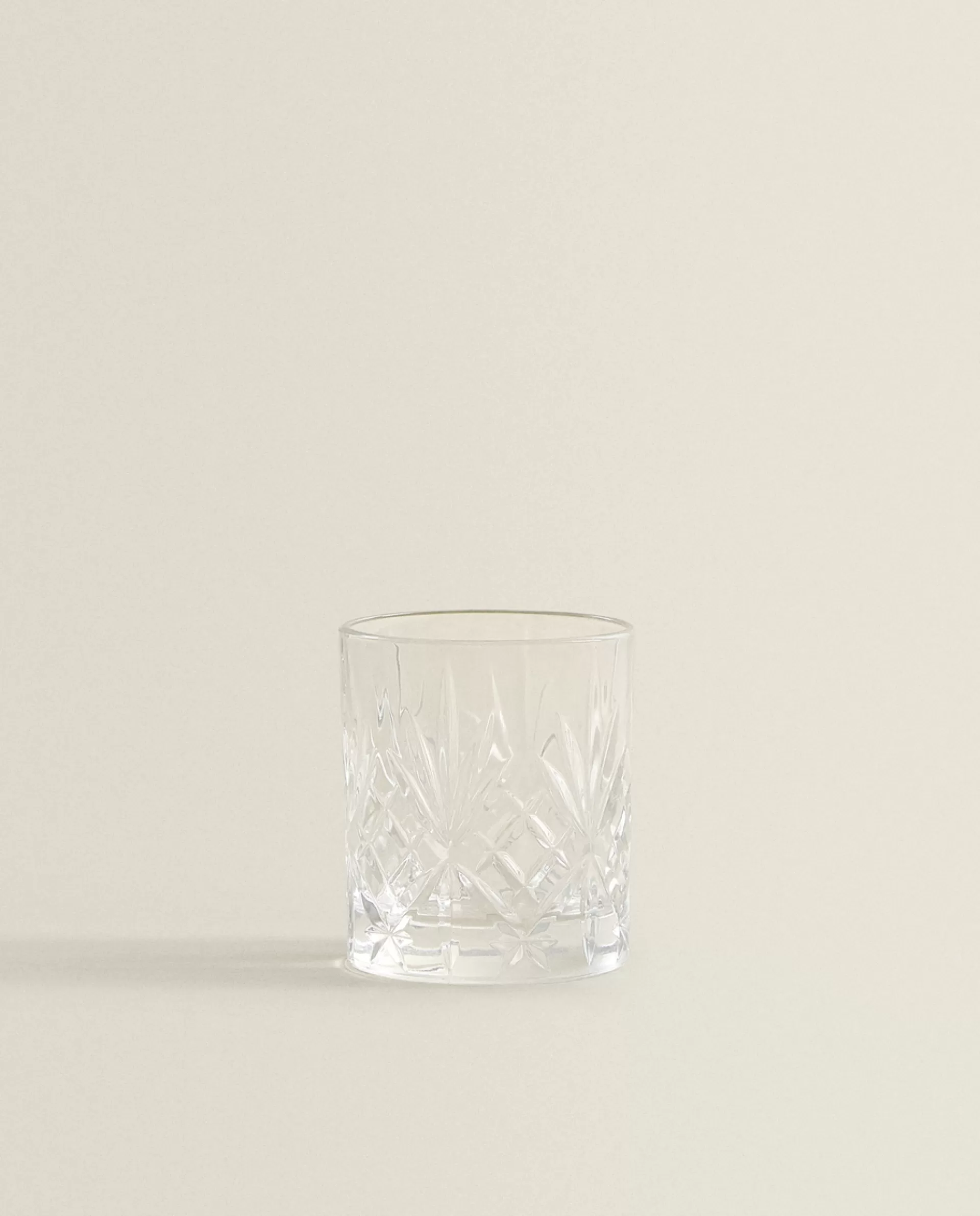 ZARA Home Engraved Crystalline Shot Glass Transparent Best Sale