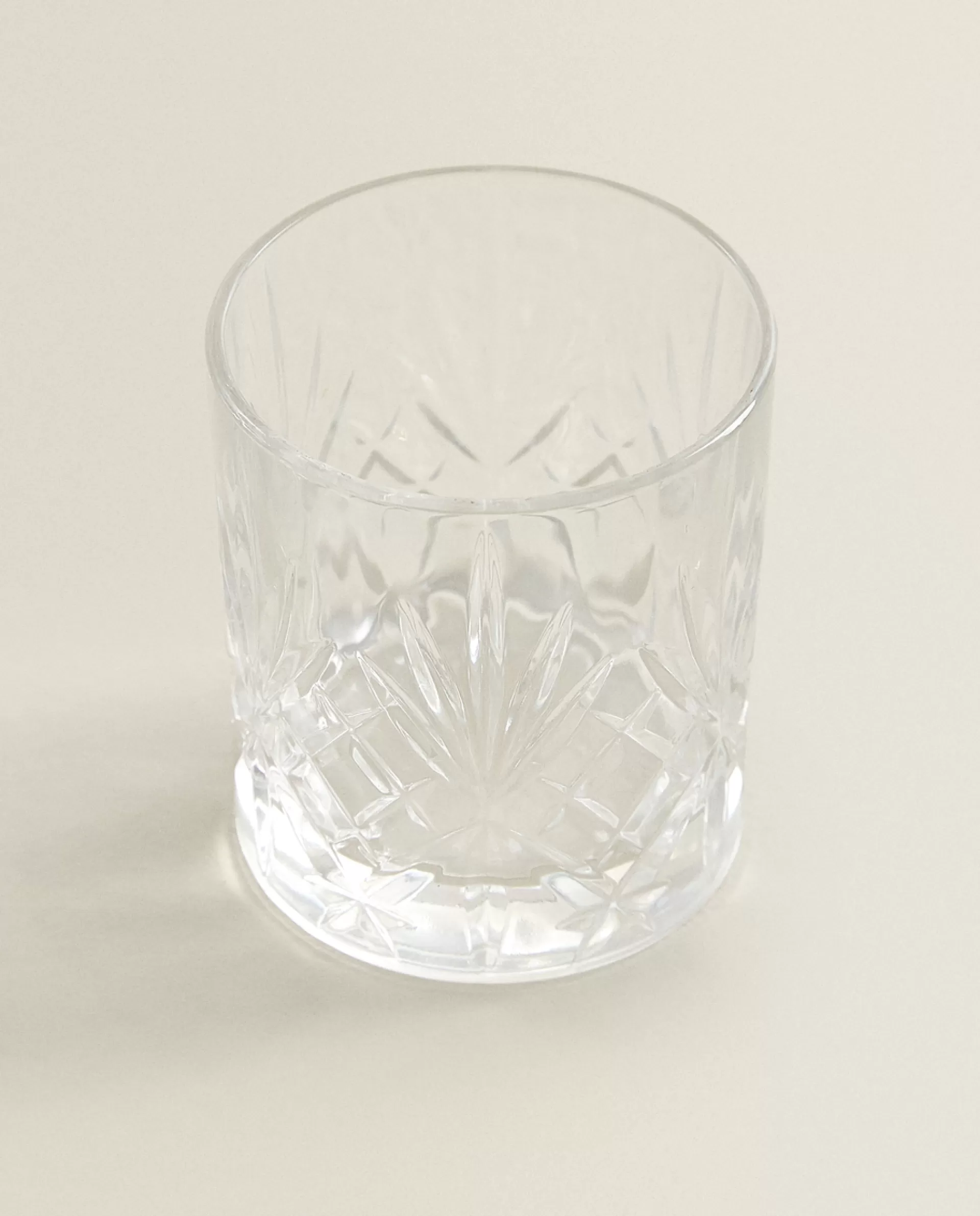 ZARA Home Engraved Crystalline Shot Glass Transparent Best Sale