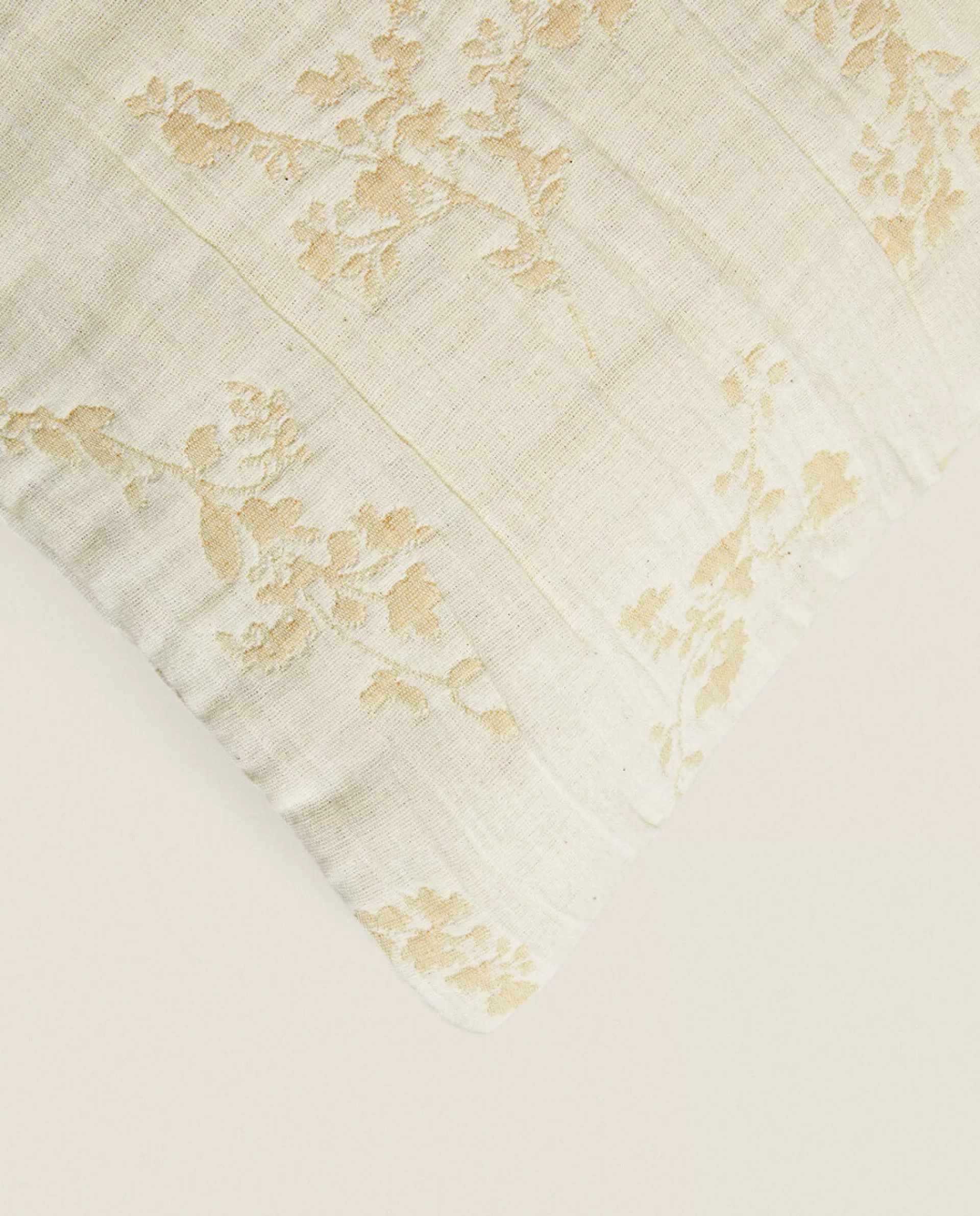 ZARA Home Floral Jacquard Throw Pillow Cover Beige Online