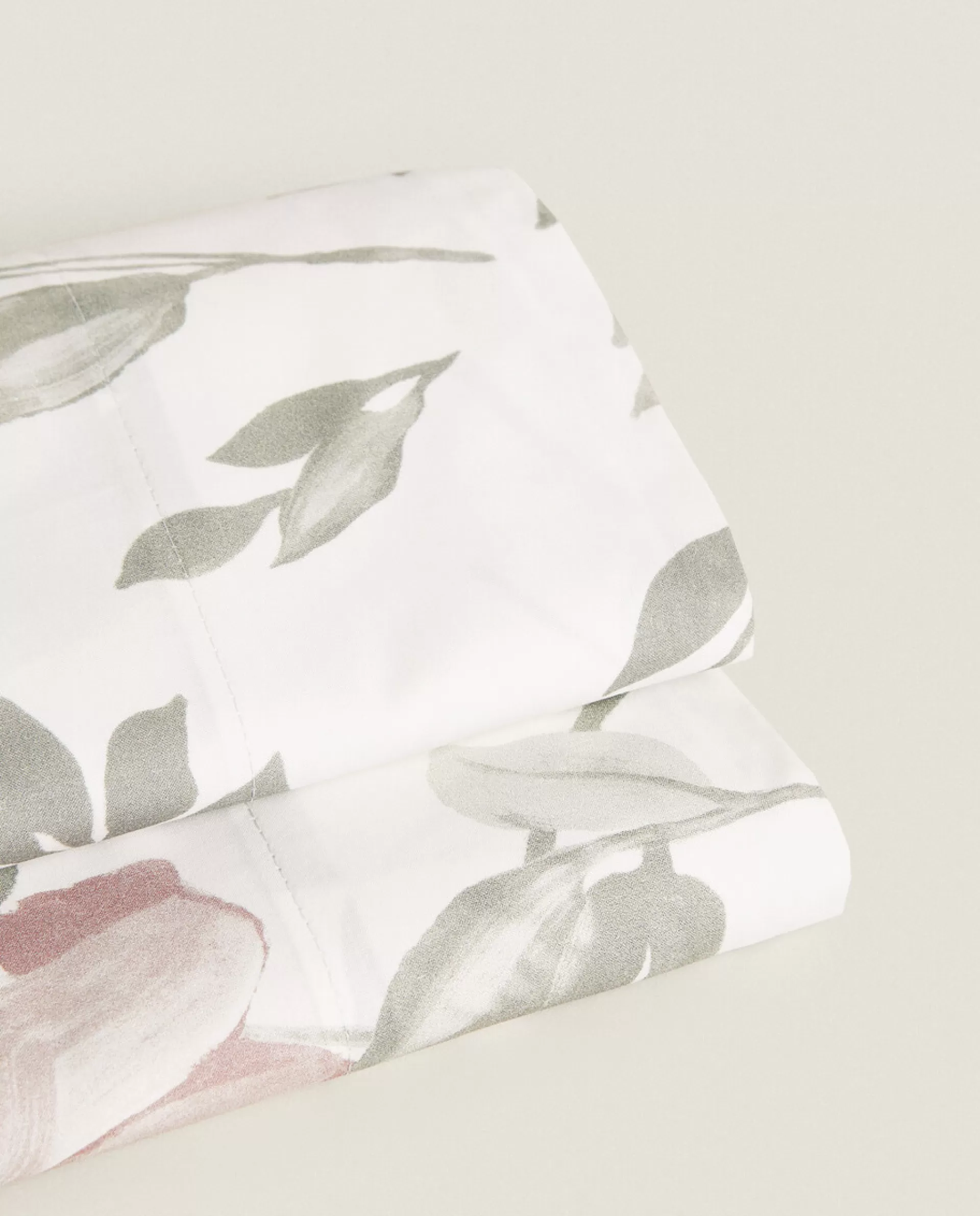ZARA Home Floral Print Flat Sheet Pink Best