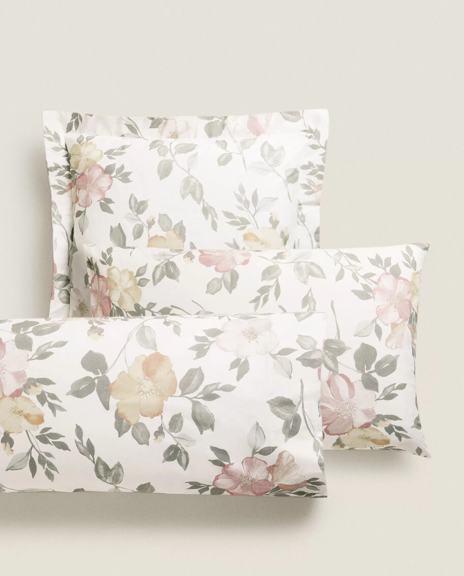ZARA Home Floral Print Pillowcase Pink Best