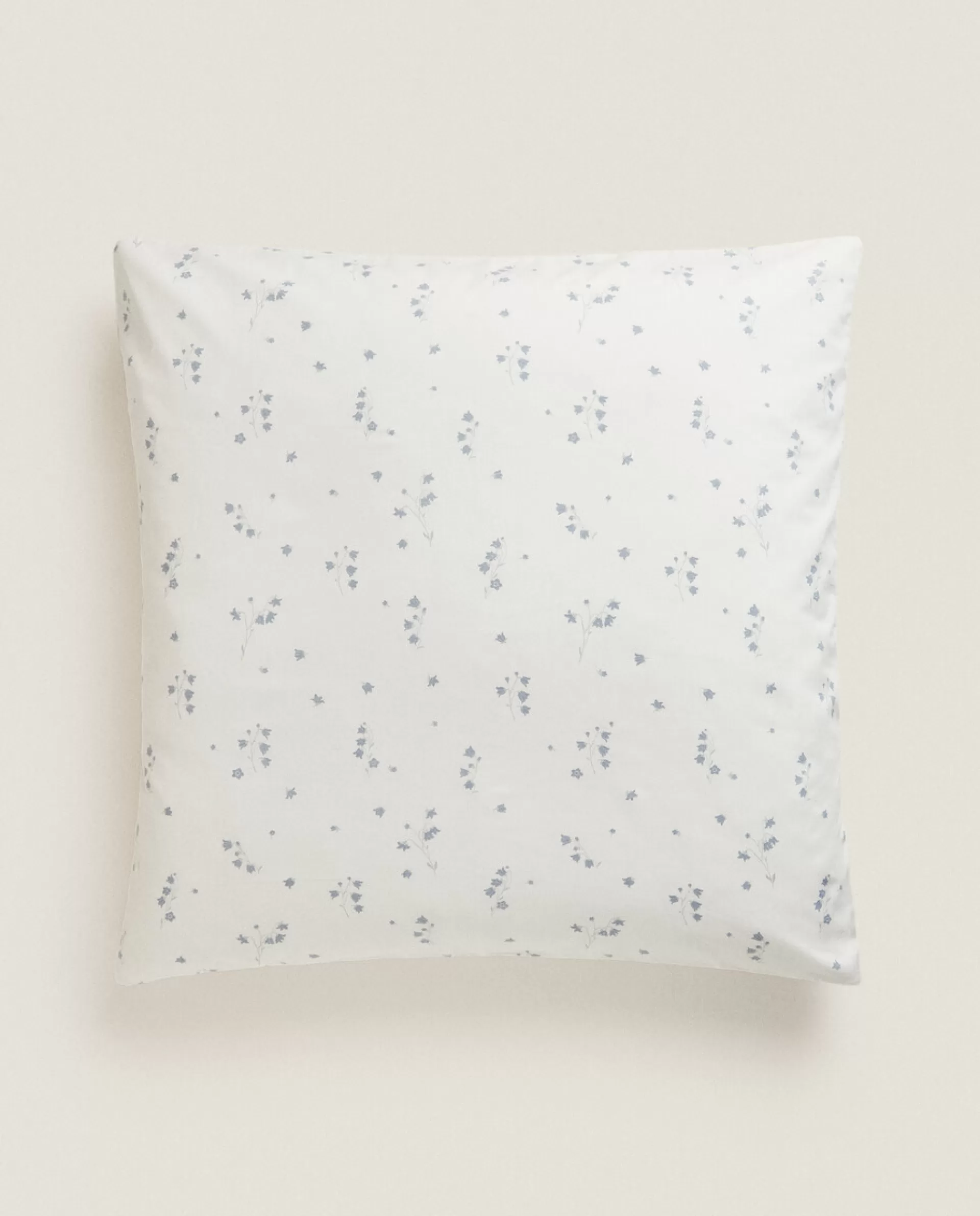 ZARA Home Floral Print Pillowcase Oyster White Fashion