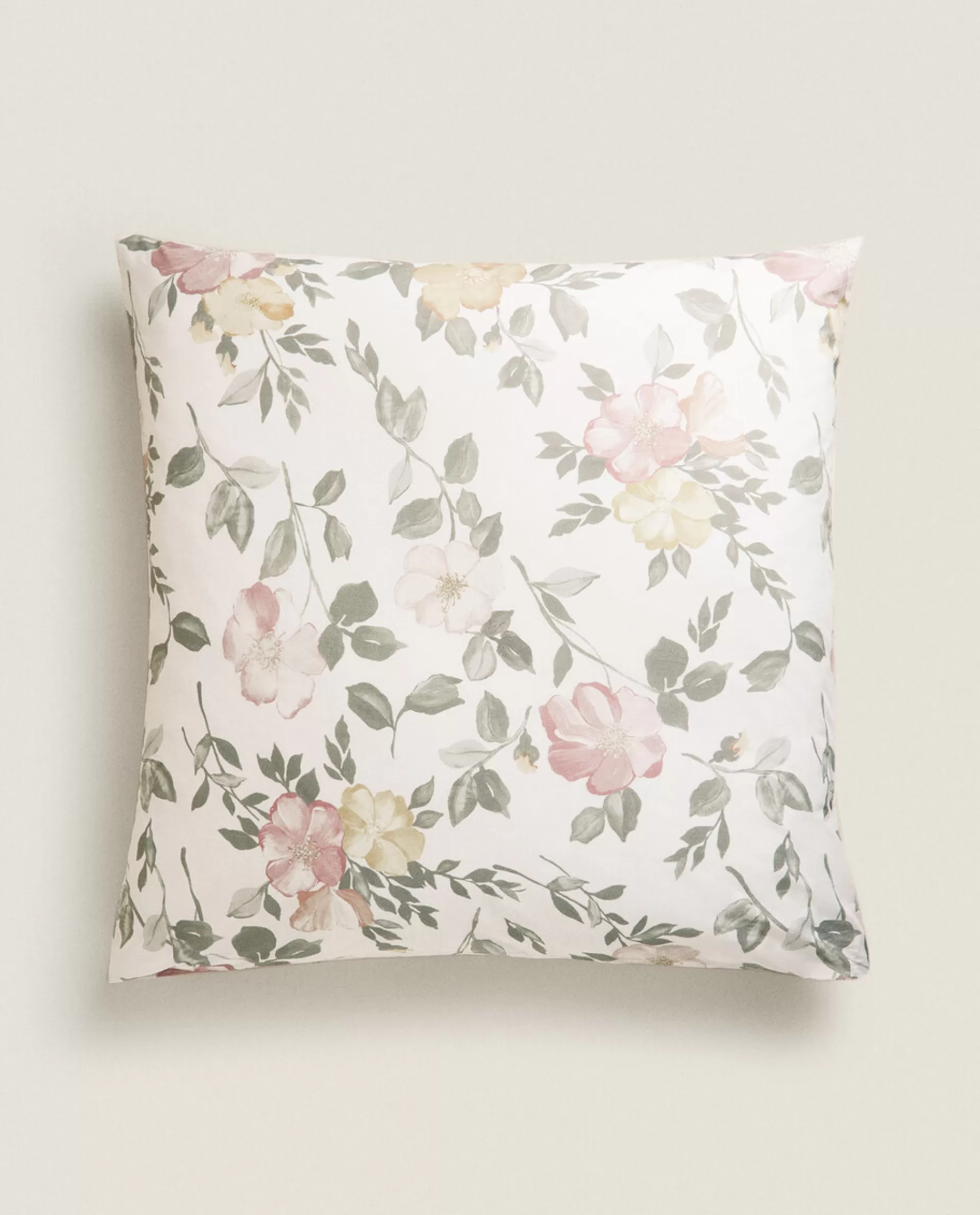 ZARA Home Floral Print Pillowcase Pink Best