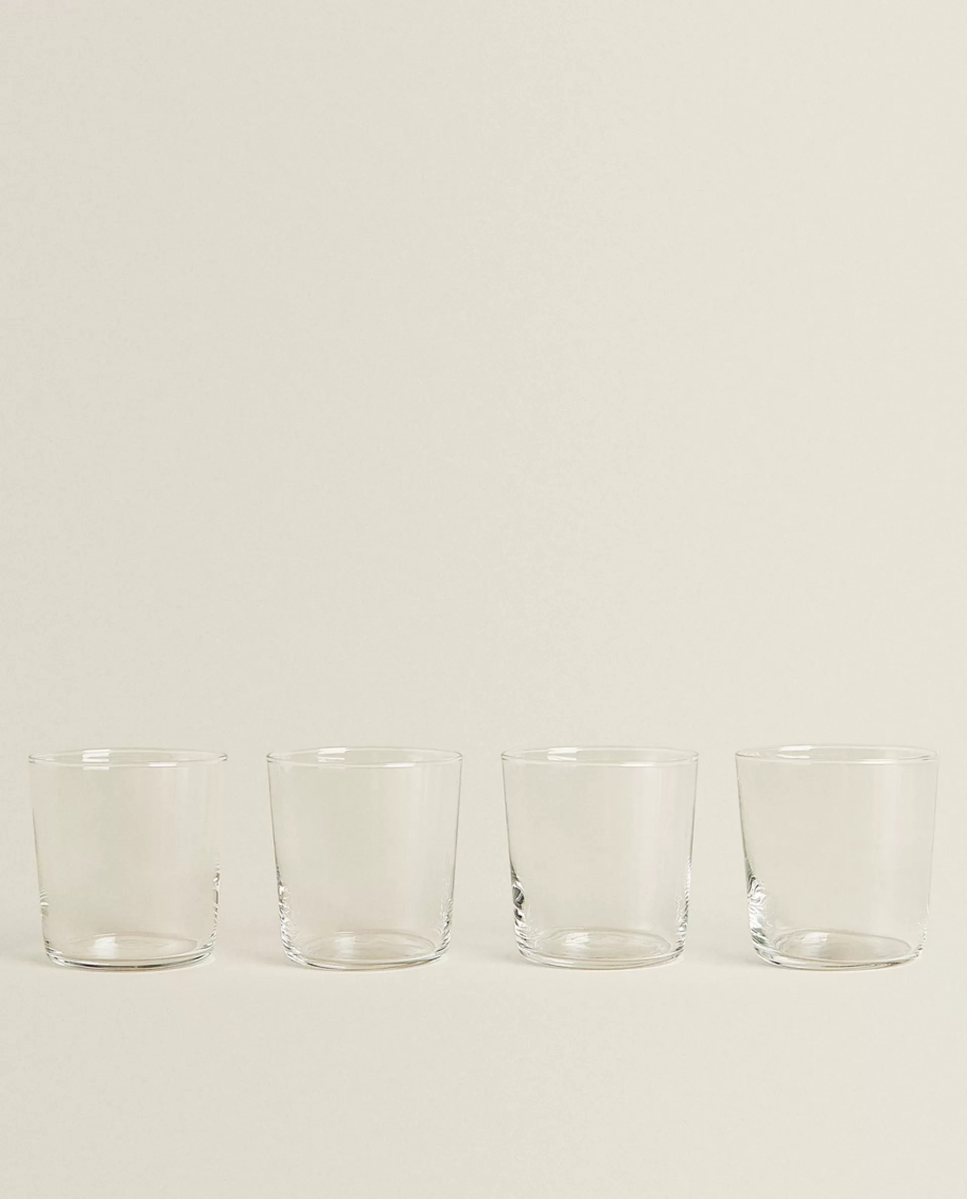 ZARA Home Glass Soft Drink Tumblers (Pack Of 4) Transparent Store