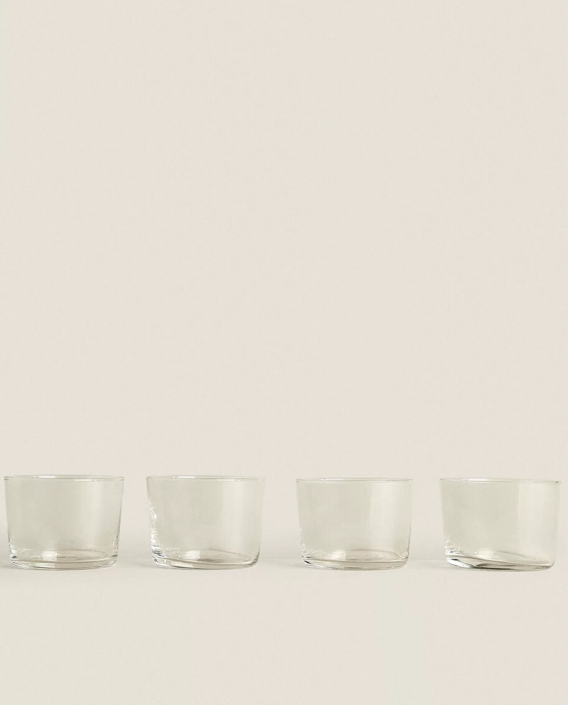 ZARA Home Glass Tumbler (Pack Of 4) Transparent Store