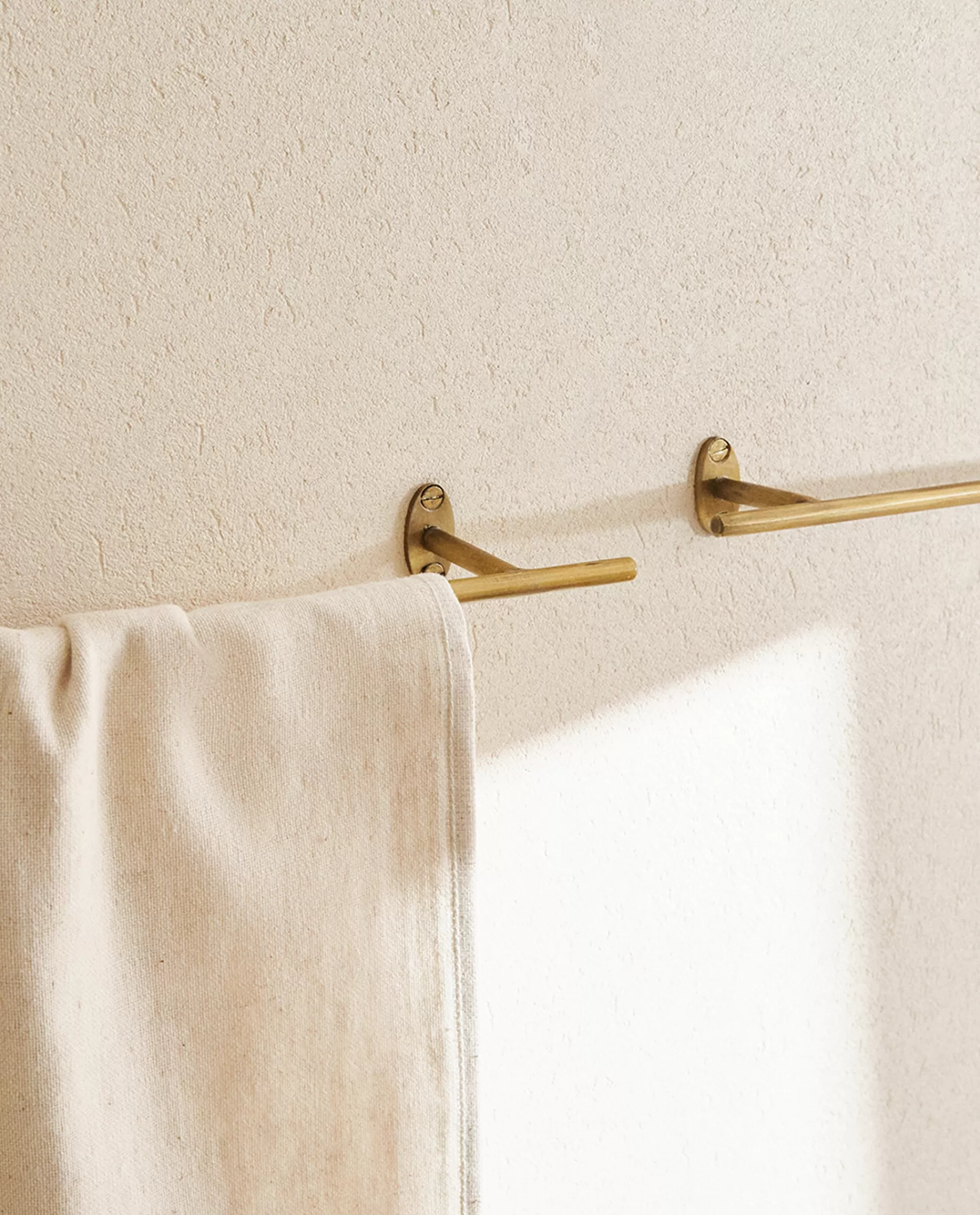 ZARA Home Gold Color Steel Towel Rack Golden Clearance