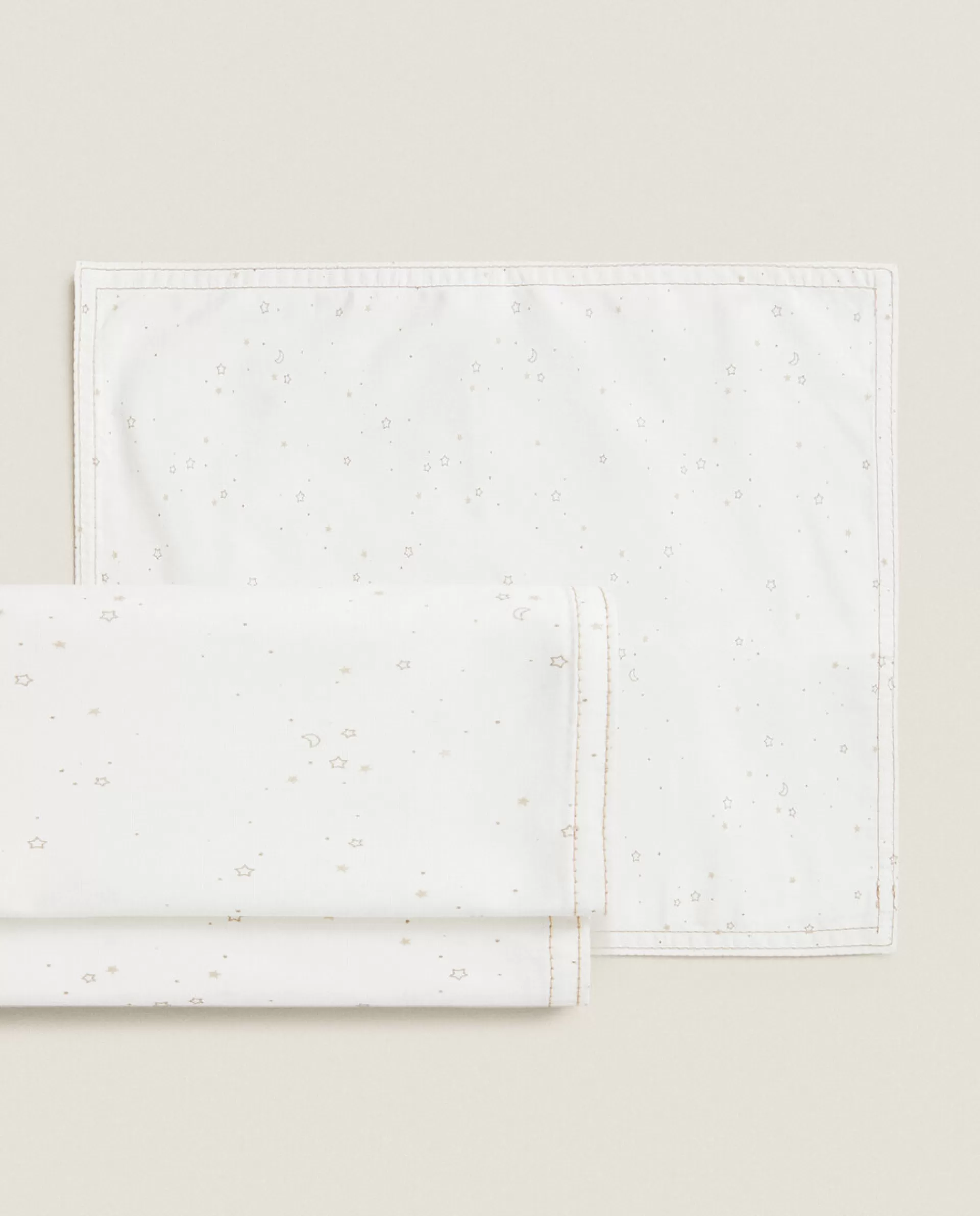 ZARA Home Moon And Star Duvet Cover Set Taupe Best Sale