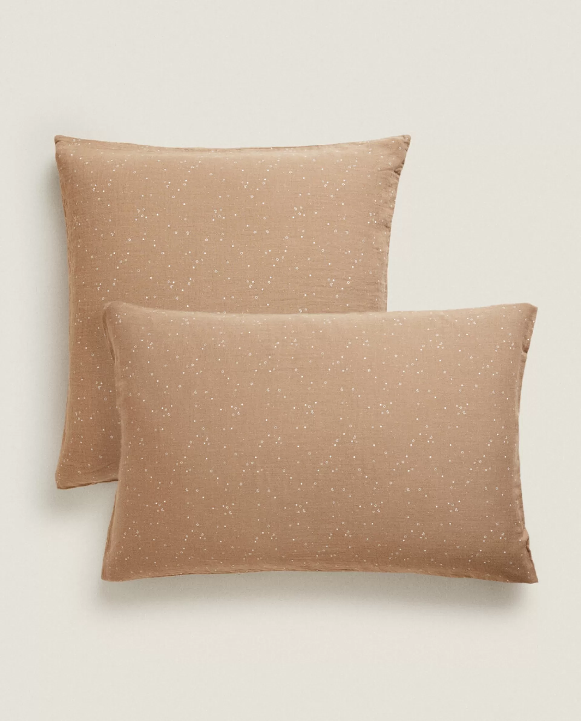 ZARA Home Moons And Stars Pillowcase Taupe Best
