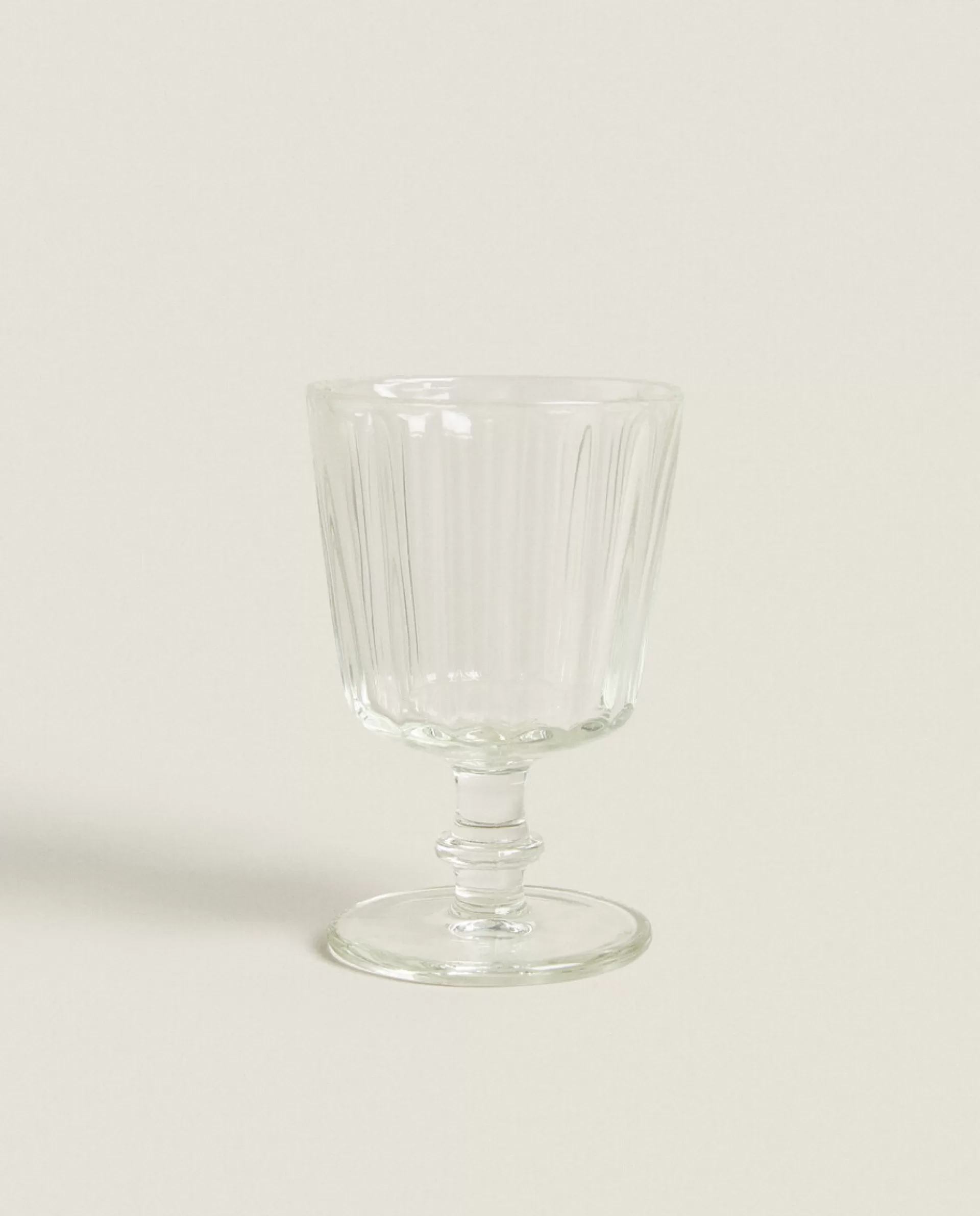 ZARA Home Raised Design Glass Transparent Outlet