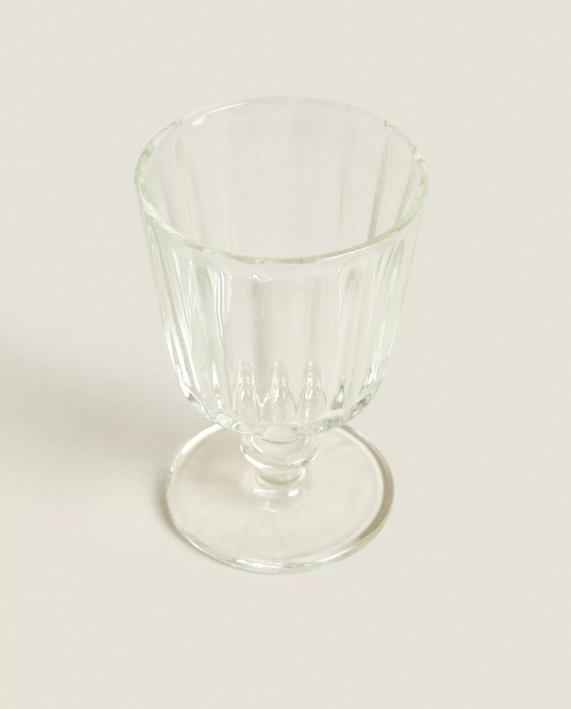 ZARA Home Raised Design Glass Transparent Outlet