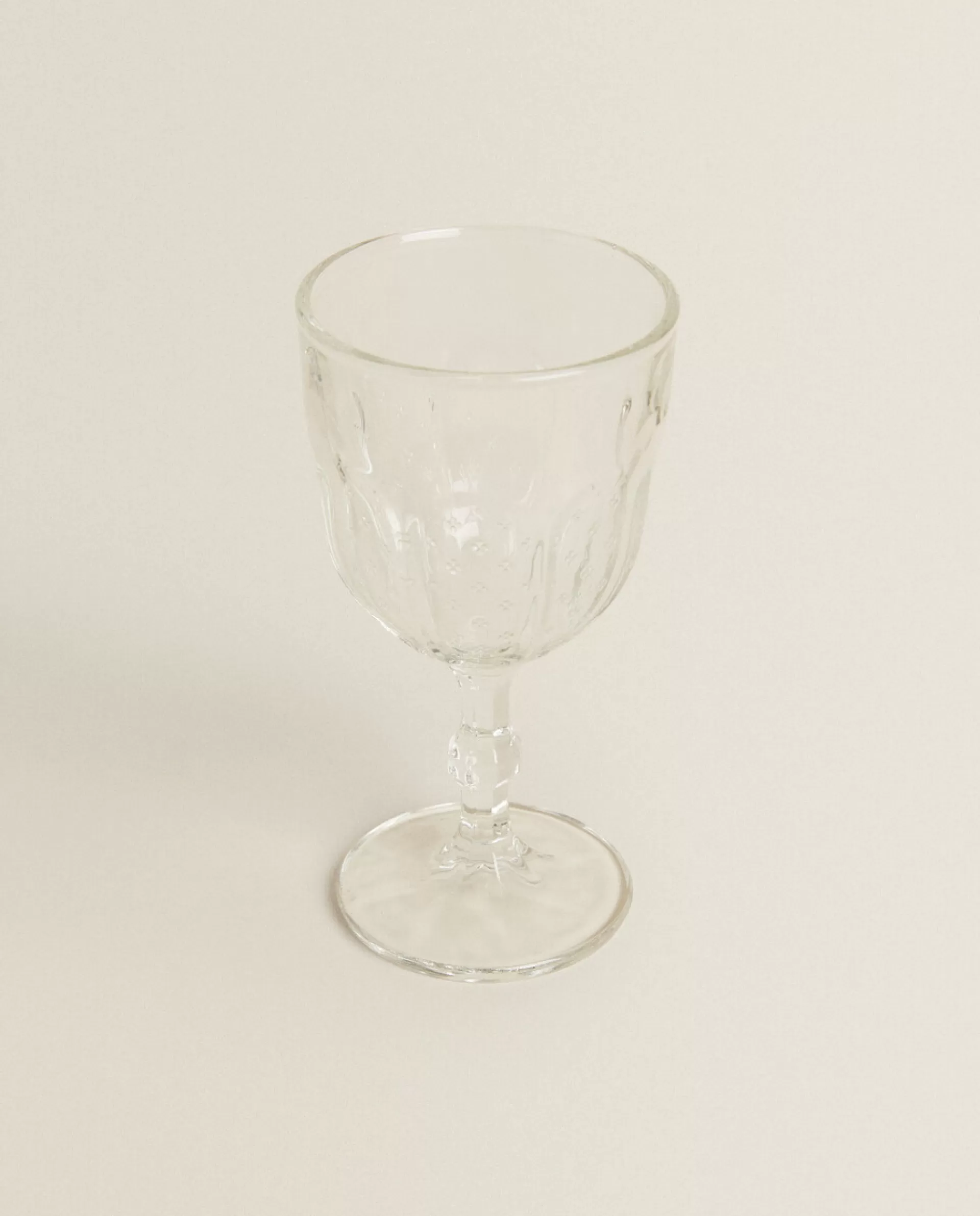 ZARA Home Raised Design Wine Glass Transparent Cheap