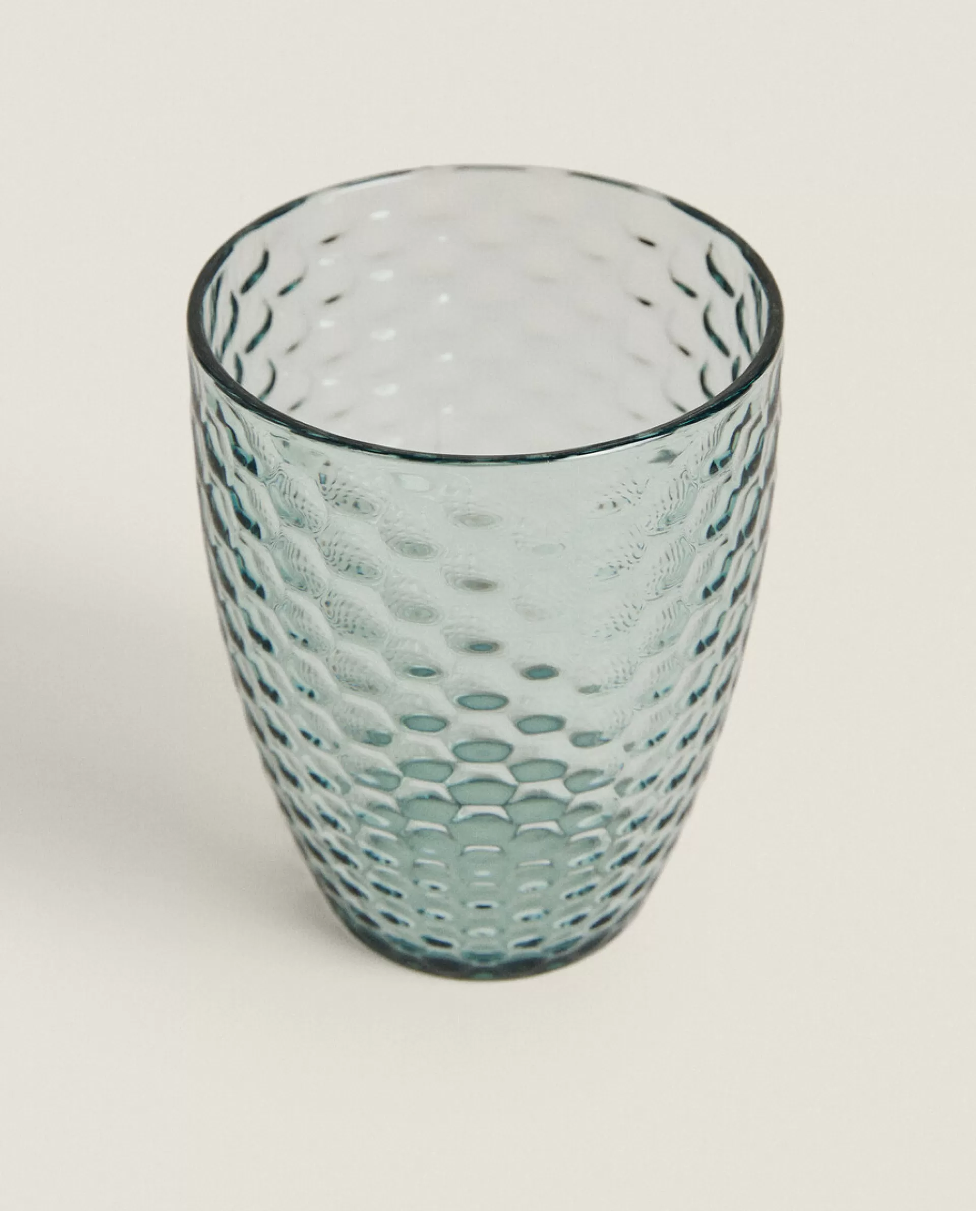 ZARA Home Raised Honeycomb Design Tumbler Blue Online