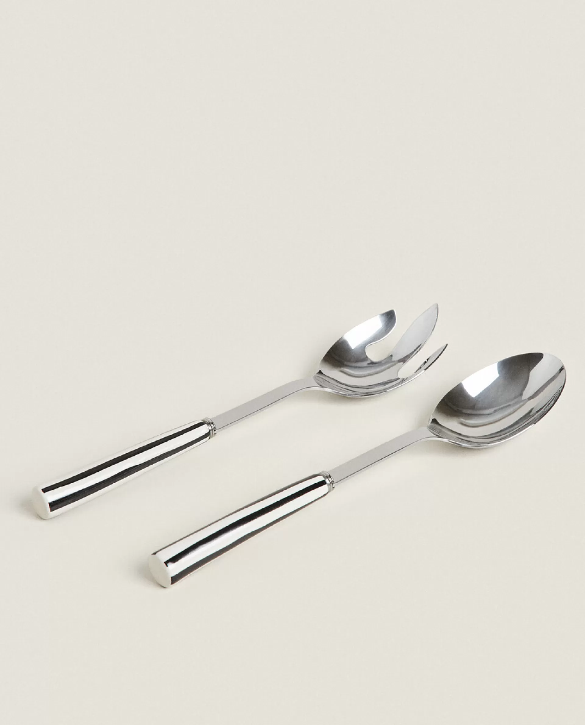 ZARA Home Set Of Striped Serving Sets (2 Units) Black/Ecru Hot