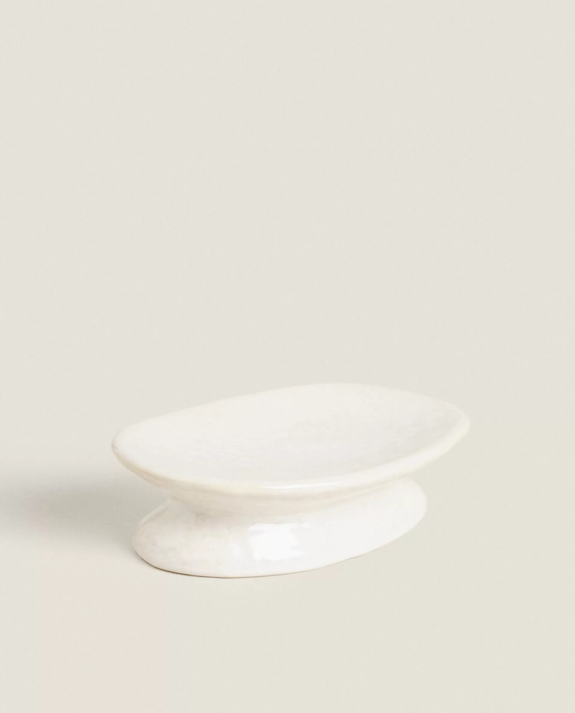 ZARA Home Shiny Ceramic Soap Dish Yellow Best Sale