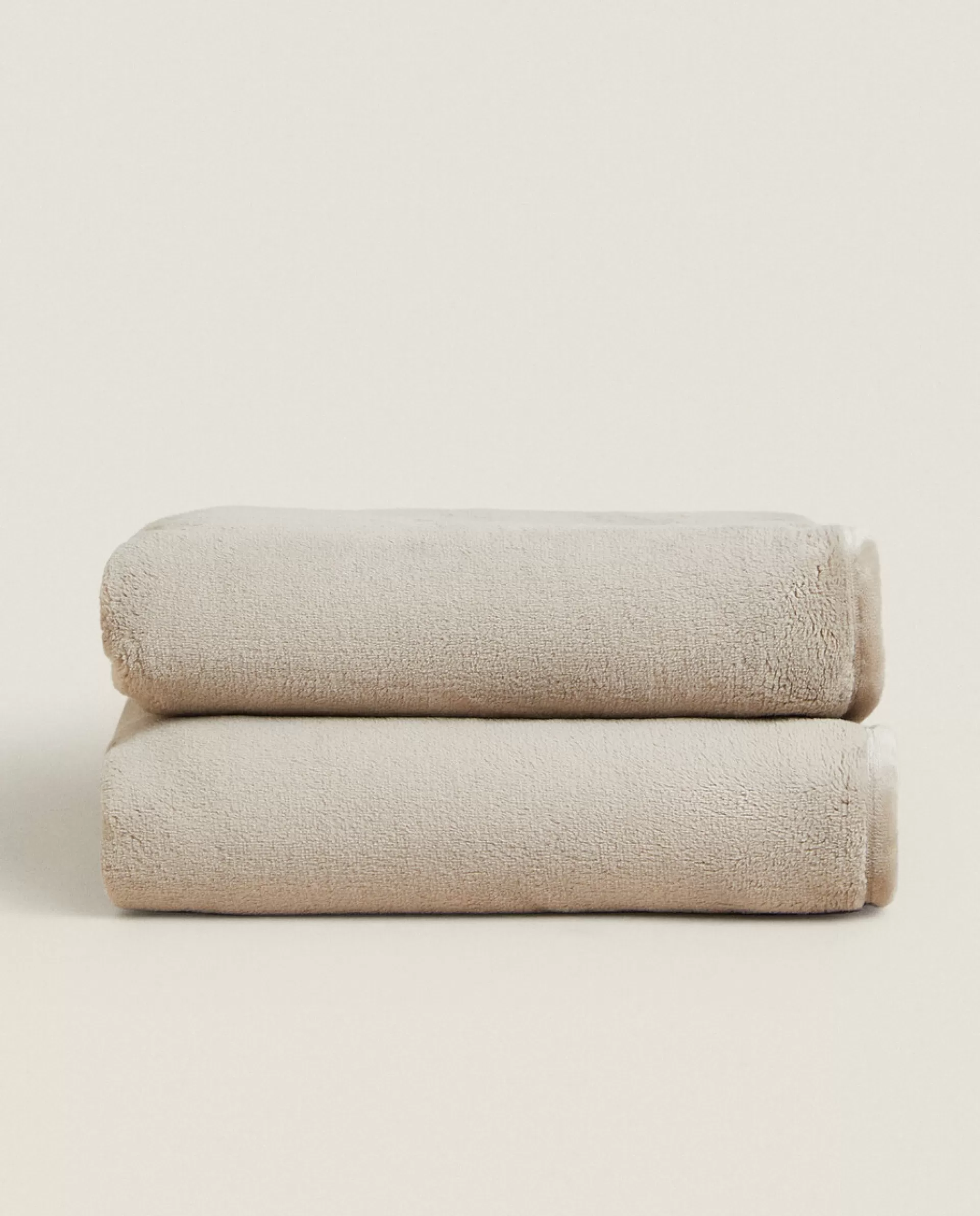 ZARA Home Short Faux Fur Blanket Grey Online