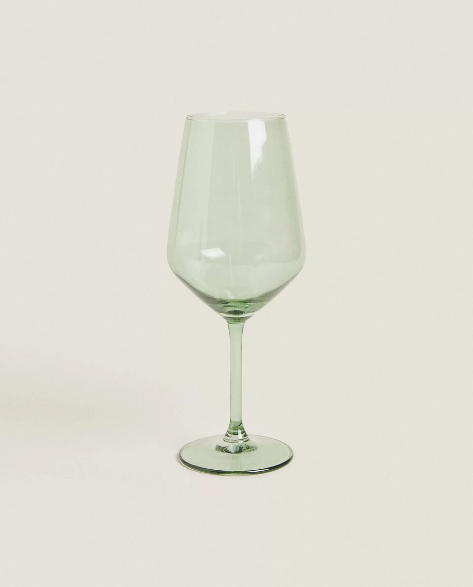 ZARA Home Smooth Wine Glass Green Shop