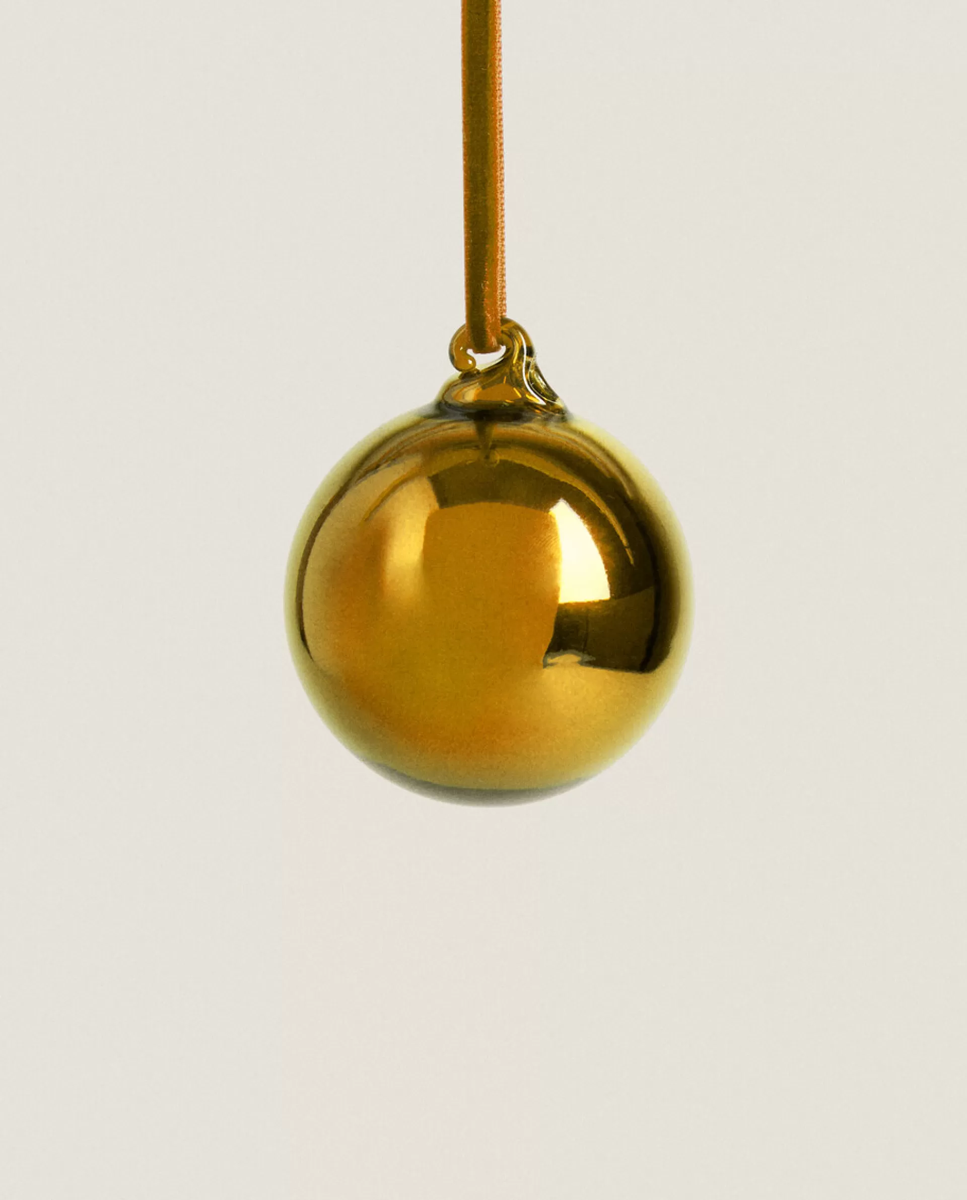 ZARA Home Sparkly Glass Christmas Ball Decoration Golden Online