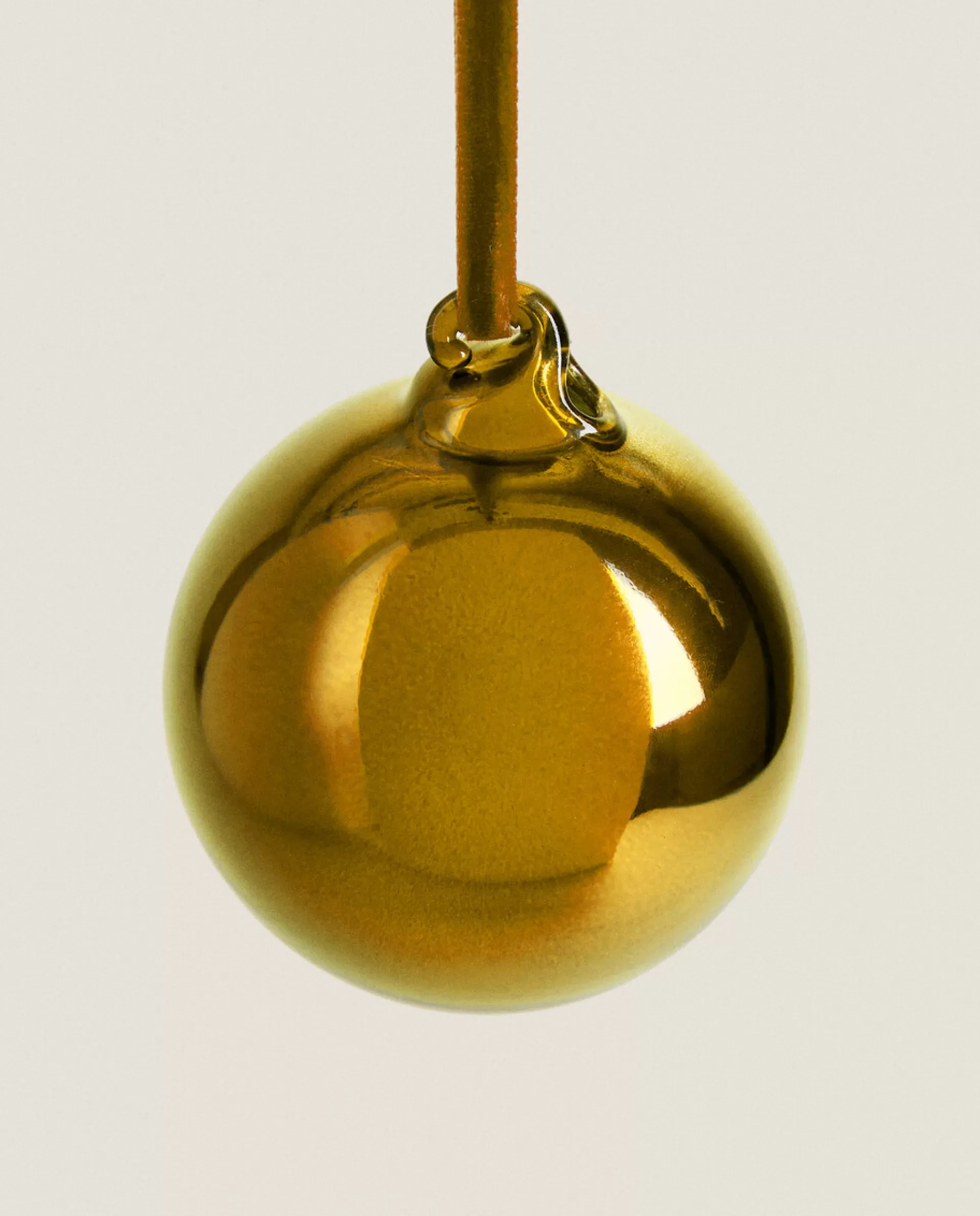 ZARA Home Sparkly Glass Christmas Ball Decoration Golden Online