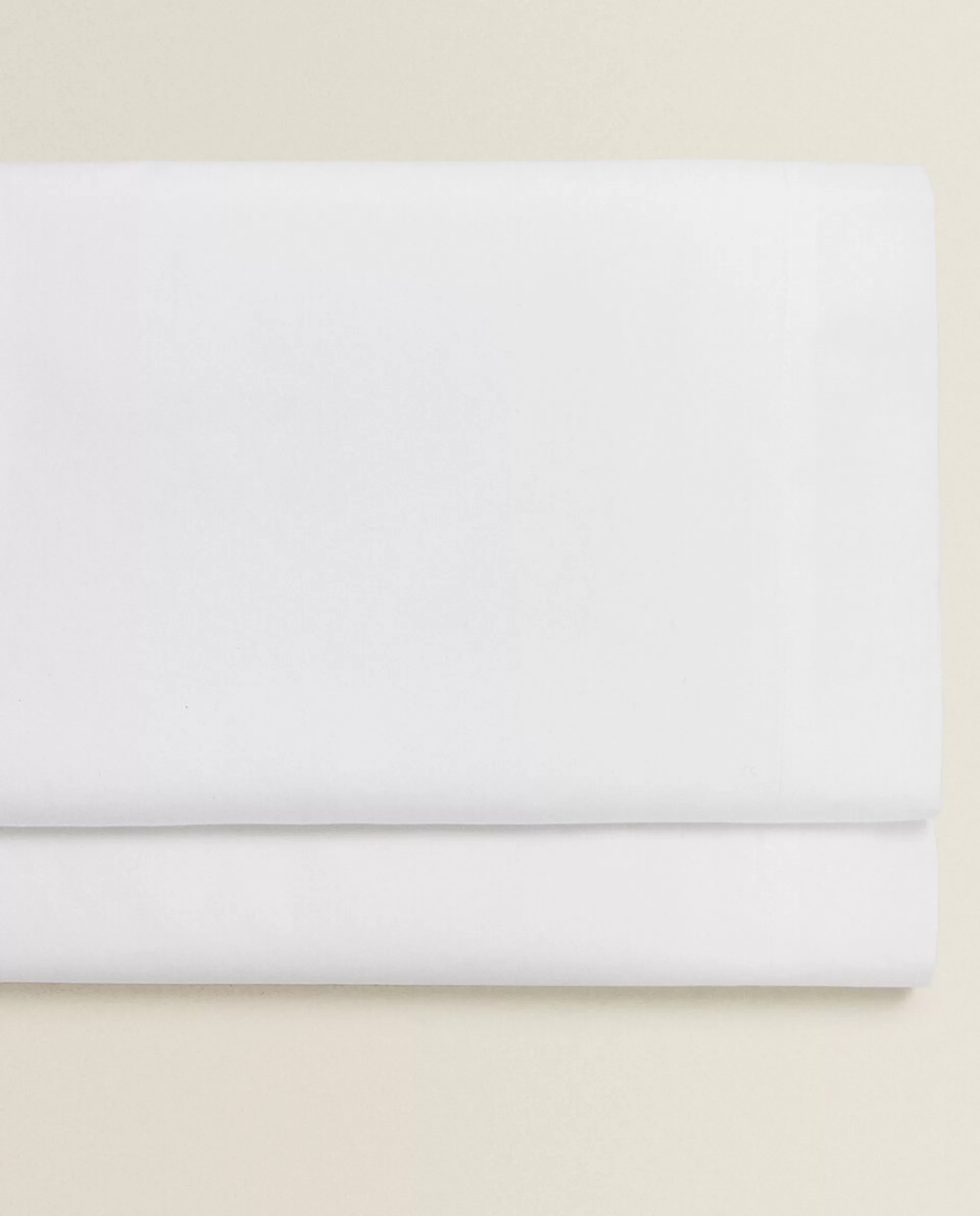 ZARA Home (500 Thread Count) Percale Flat Sheet White Cheap